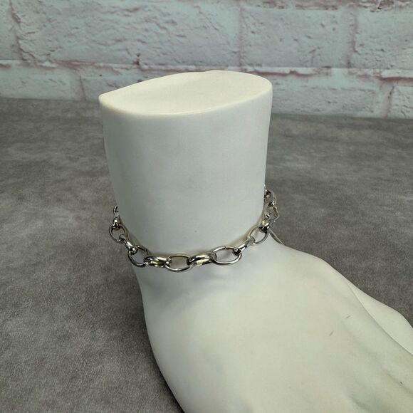 Gucci 925 Sterling Oval Link Blind for Love Silver Bracelet - Picture 6 of 9